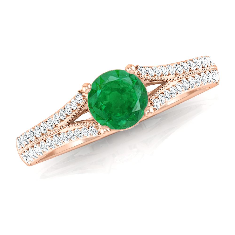 Rose Gold - Emerald