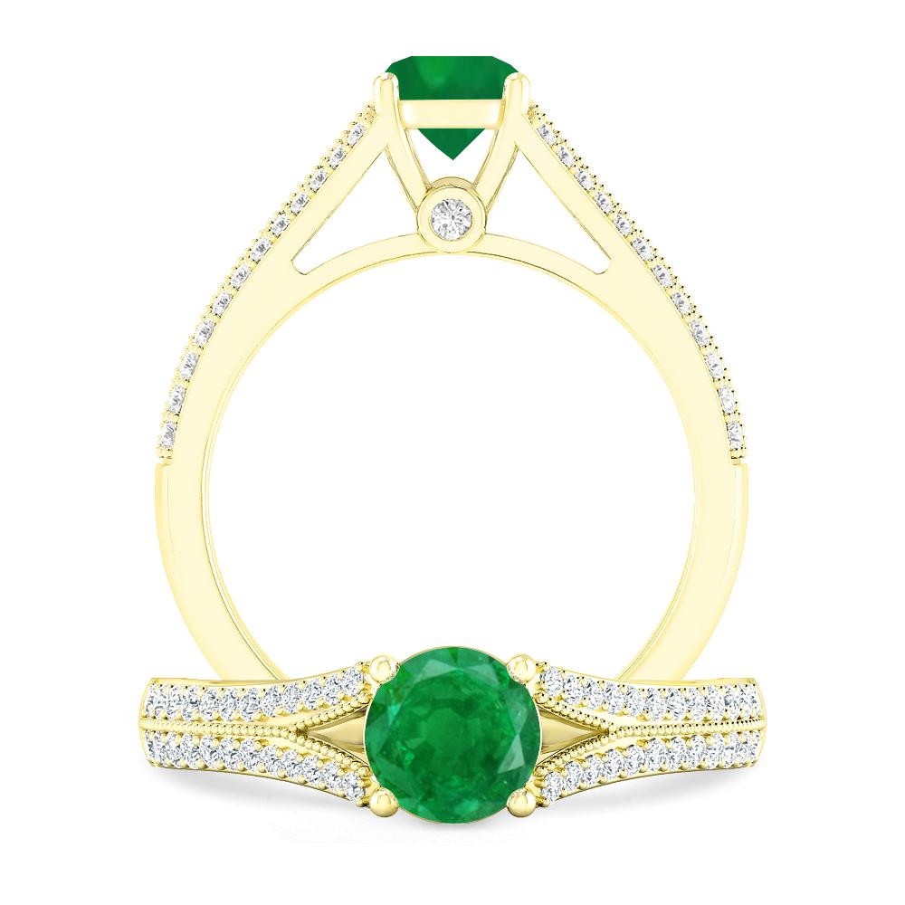 Yellow Gold - Emerald