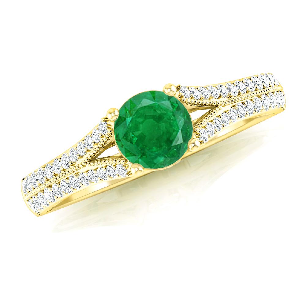 Yellow Gold - Emerald