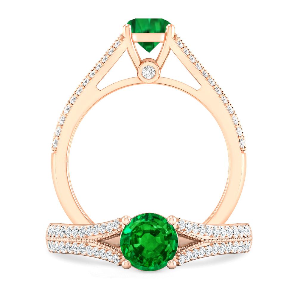 Rose Gold - Emerald