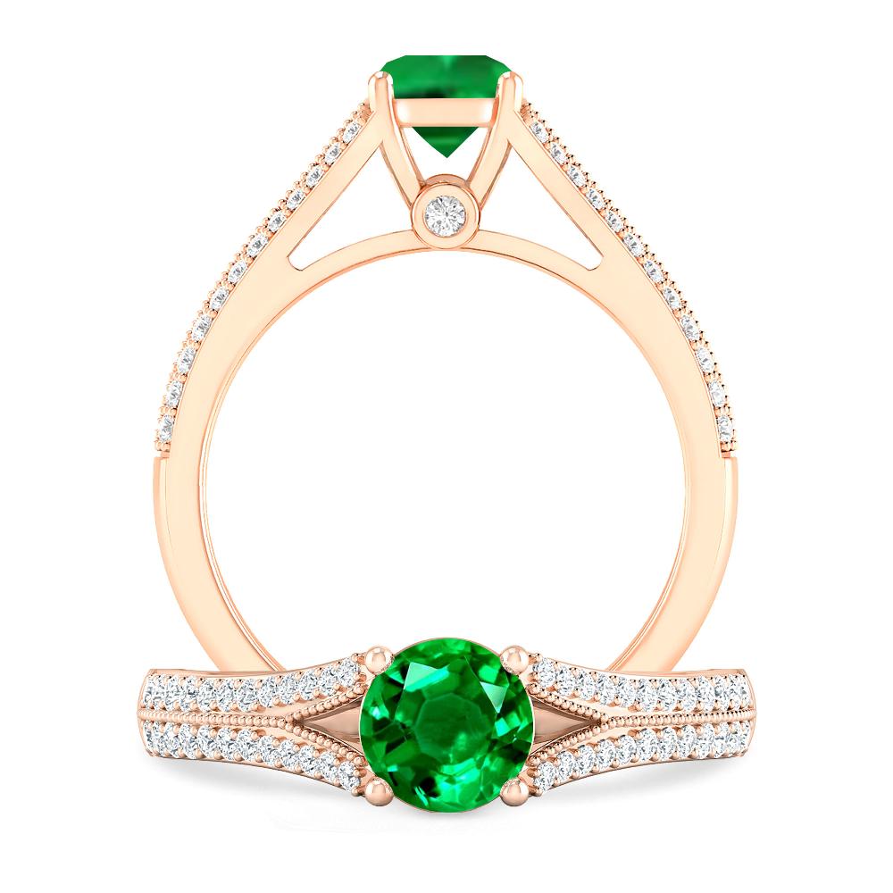 Rose Gold - Emerald