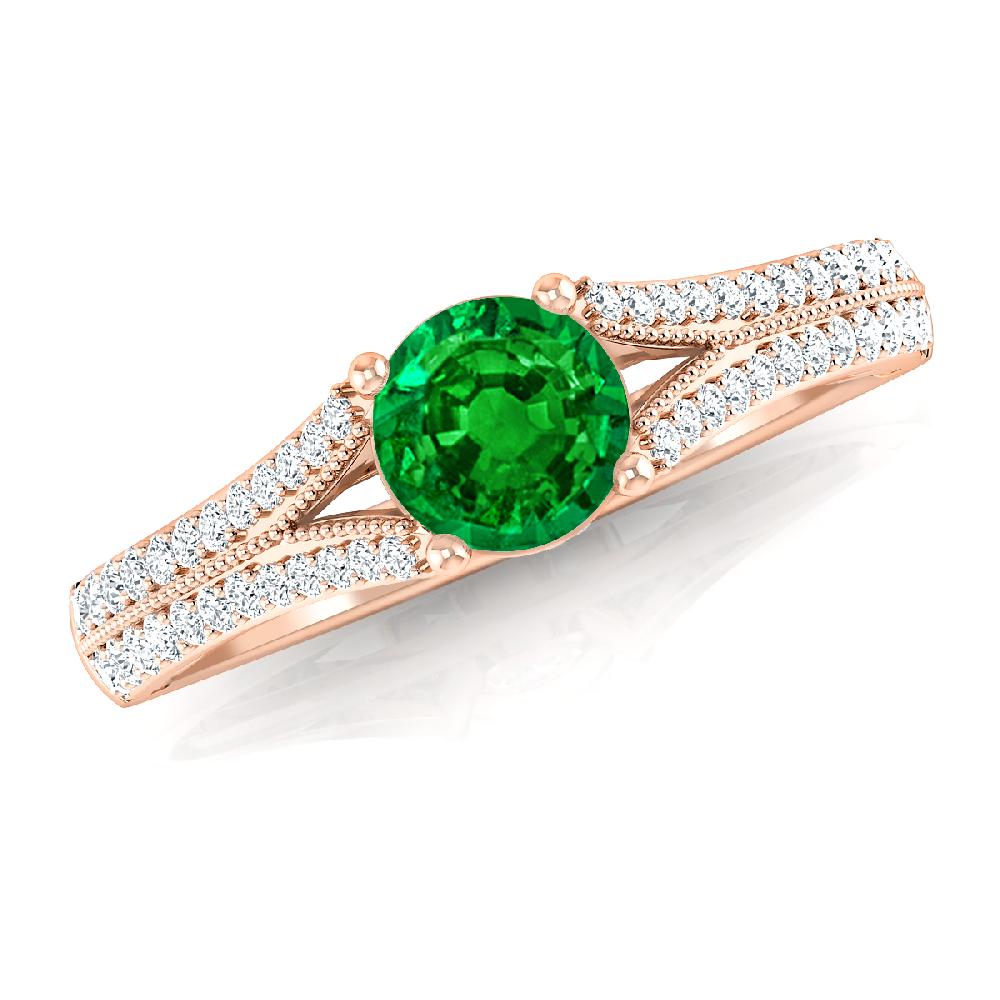 Rose Gold - Emerald