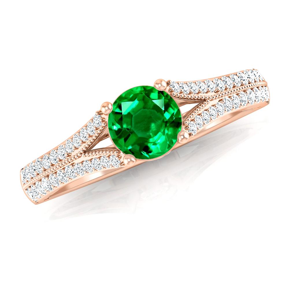 Rose Gold - Emerald