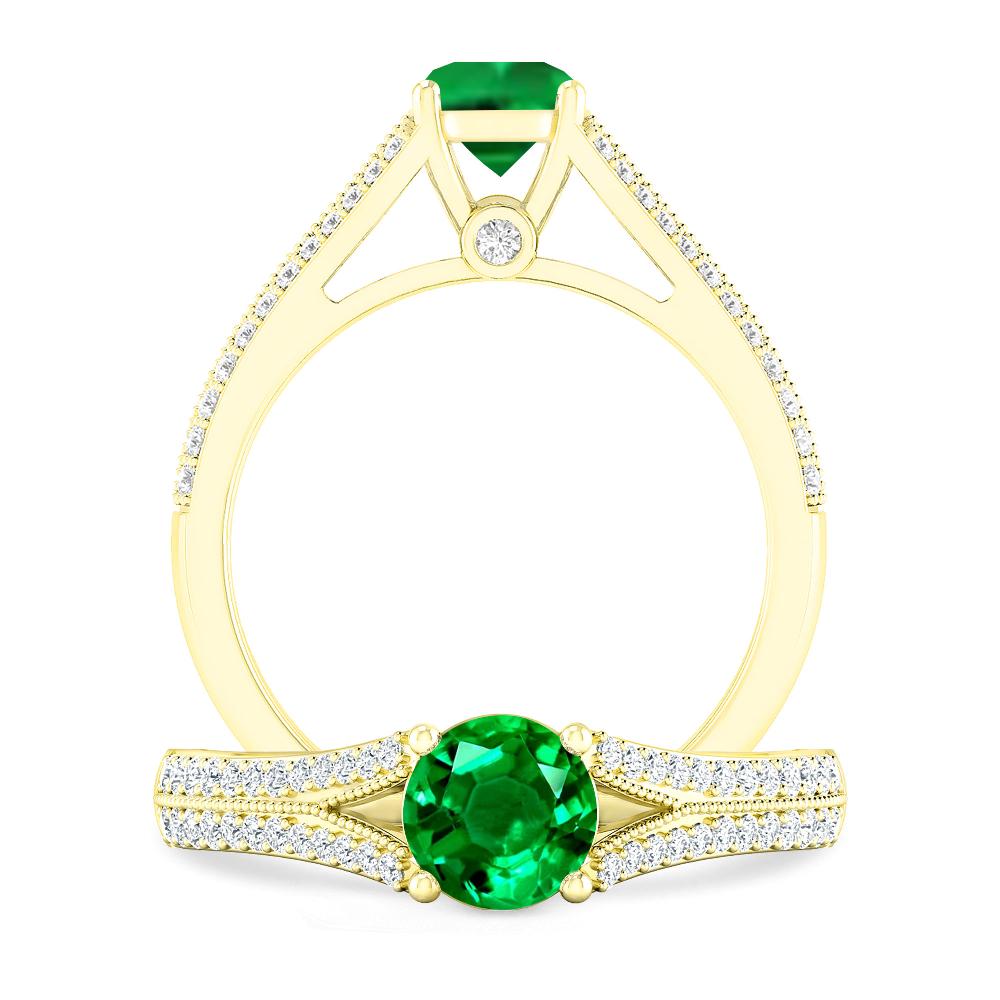 Yellow Gold - Emerald