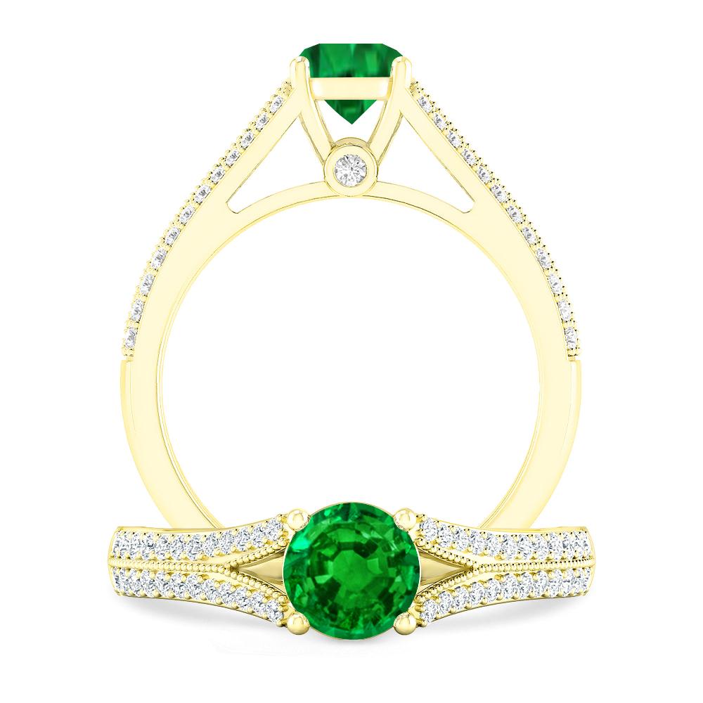 Yellow Gold - Emerald