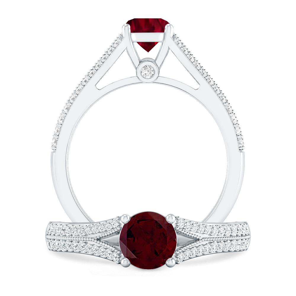 White Gold - Garnet