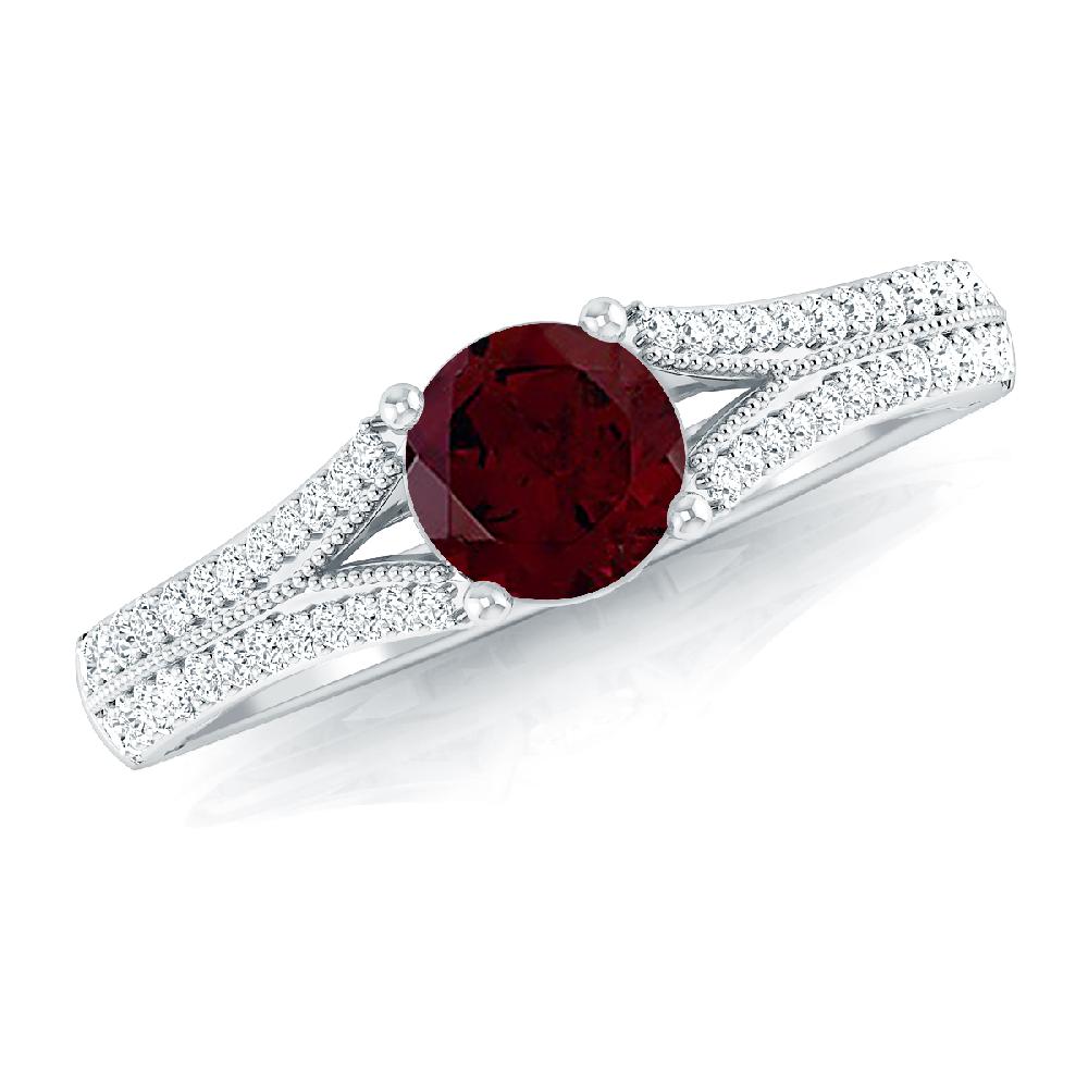 White Gold - Garnet