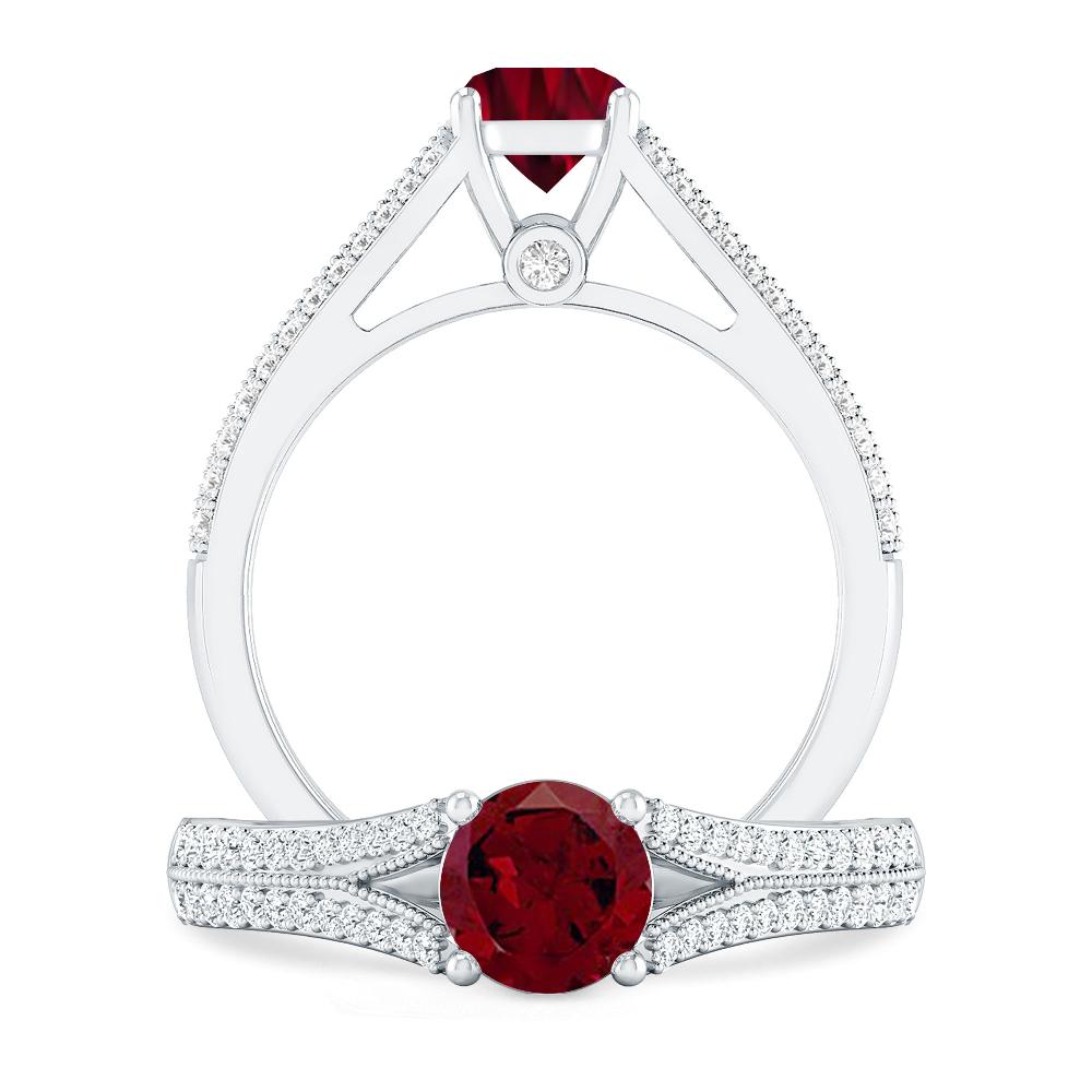 White Gold - Garnet