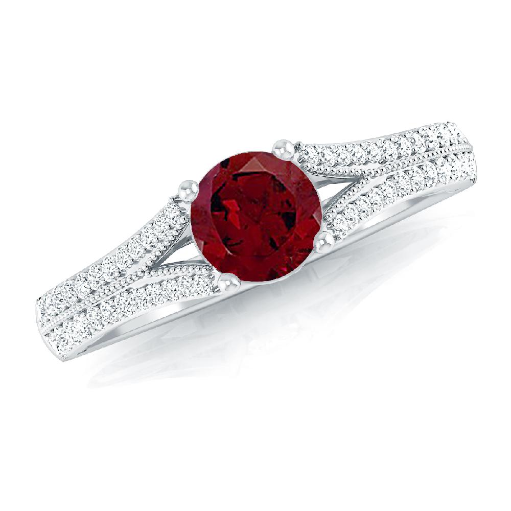 White Gold - Garnet