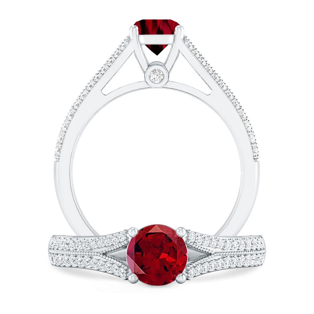 White Gold - Garnet