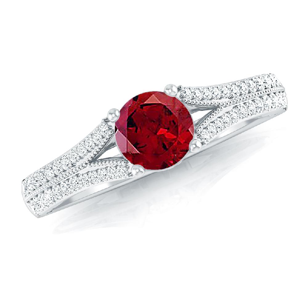 White Gold - Garnet