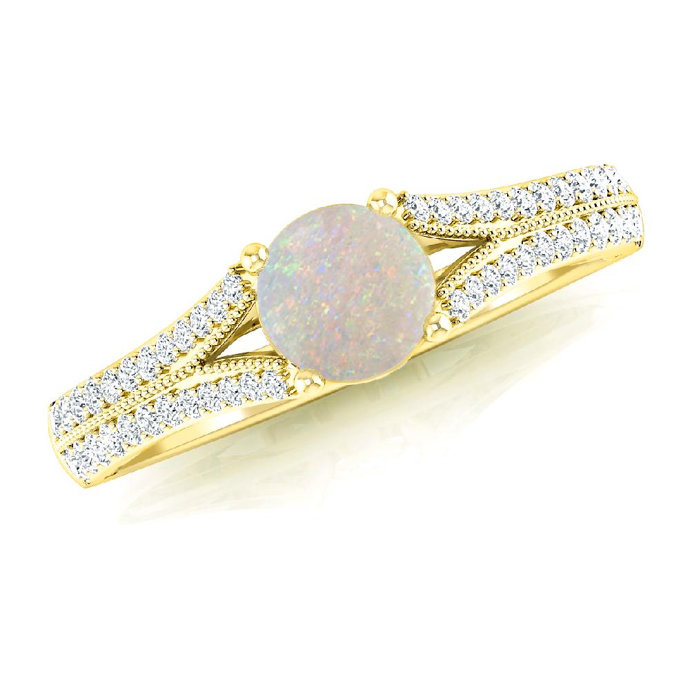 Yellow Gold - Opal