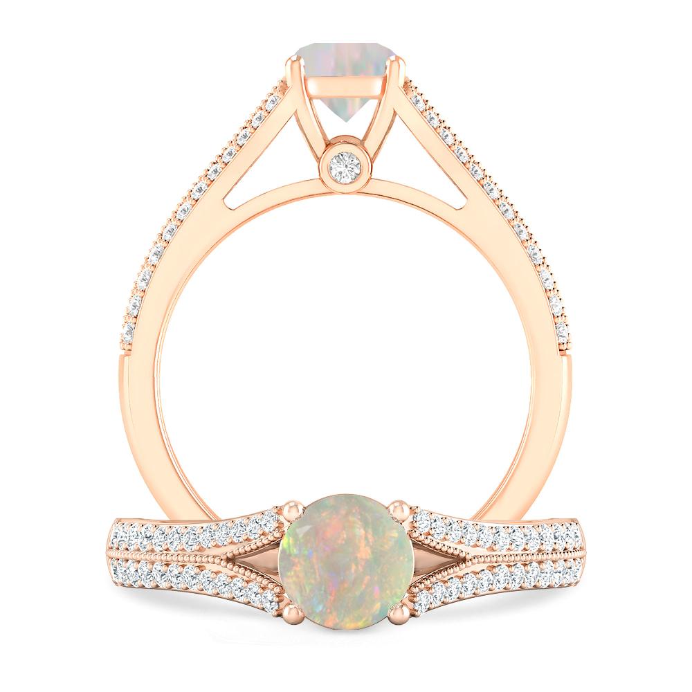 Rose Gold - Opal