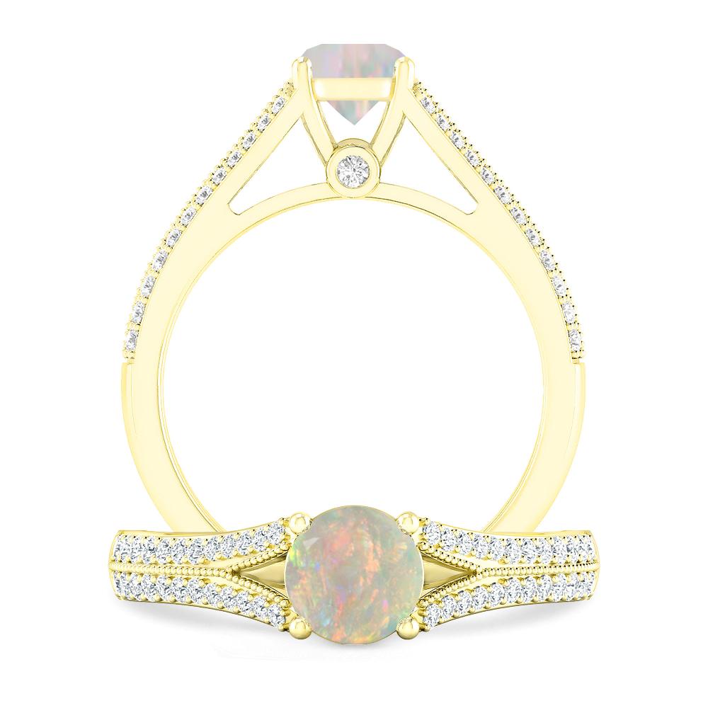 Yellow Gold - Opal