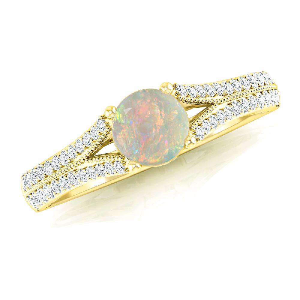 Yellow Gold - Opal