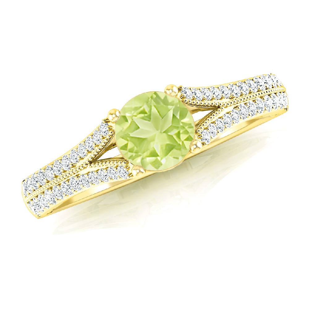 Yellow Gold - Peridot