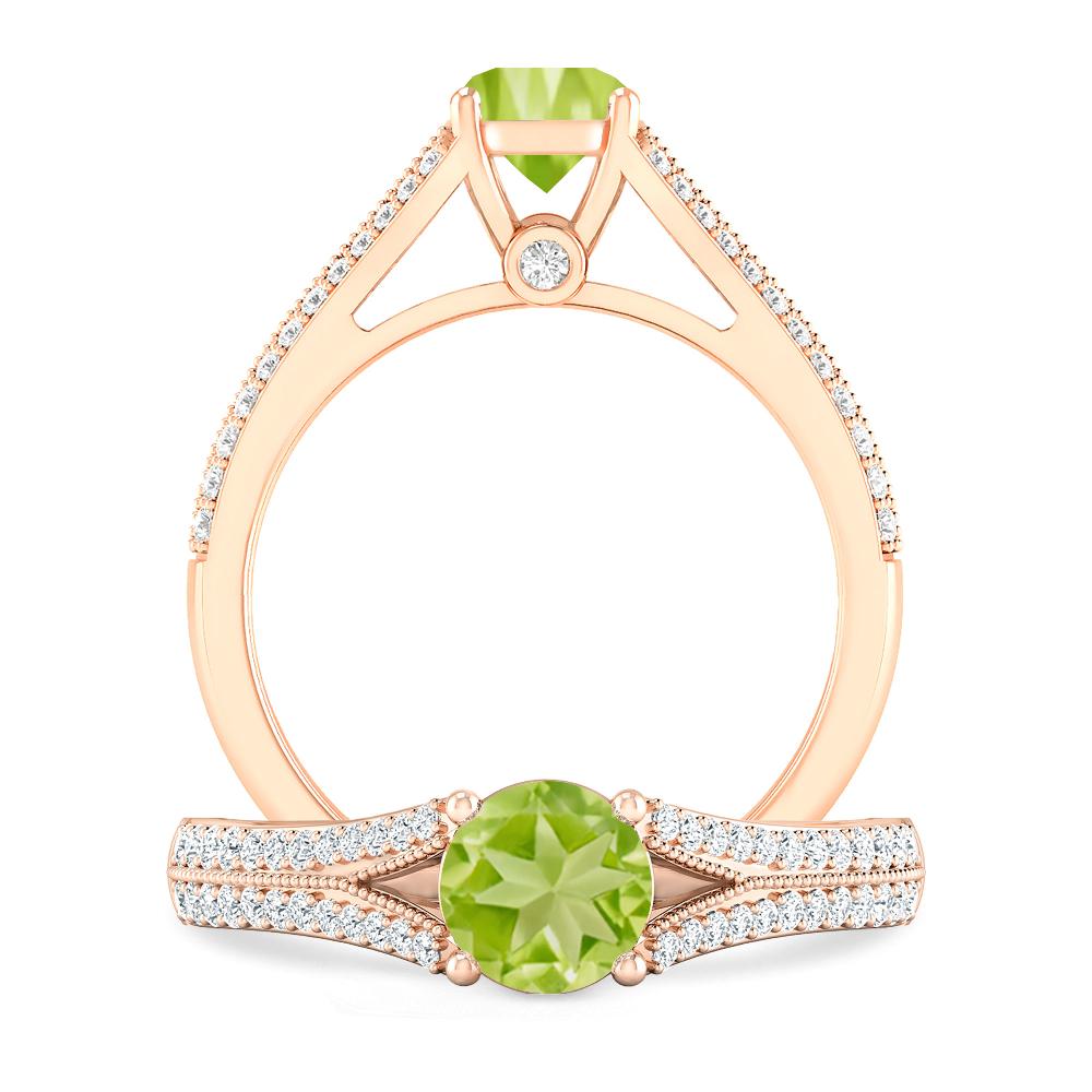 Rose Gold - Peridot