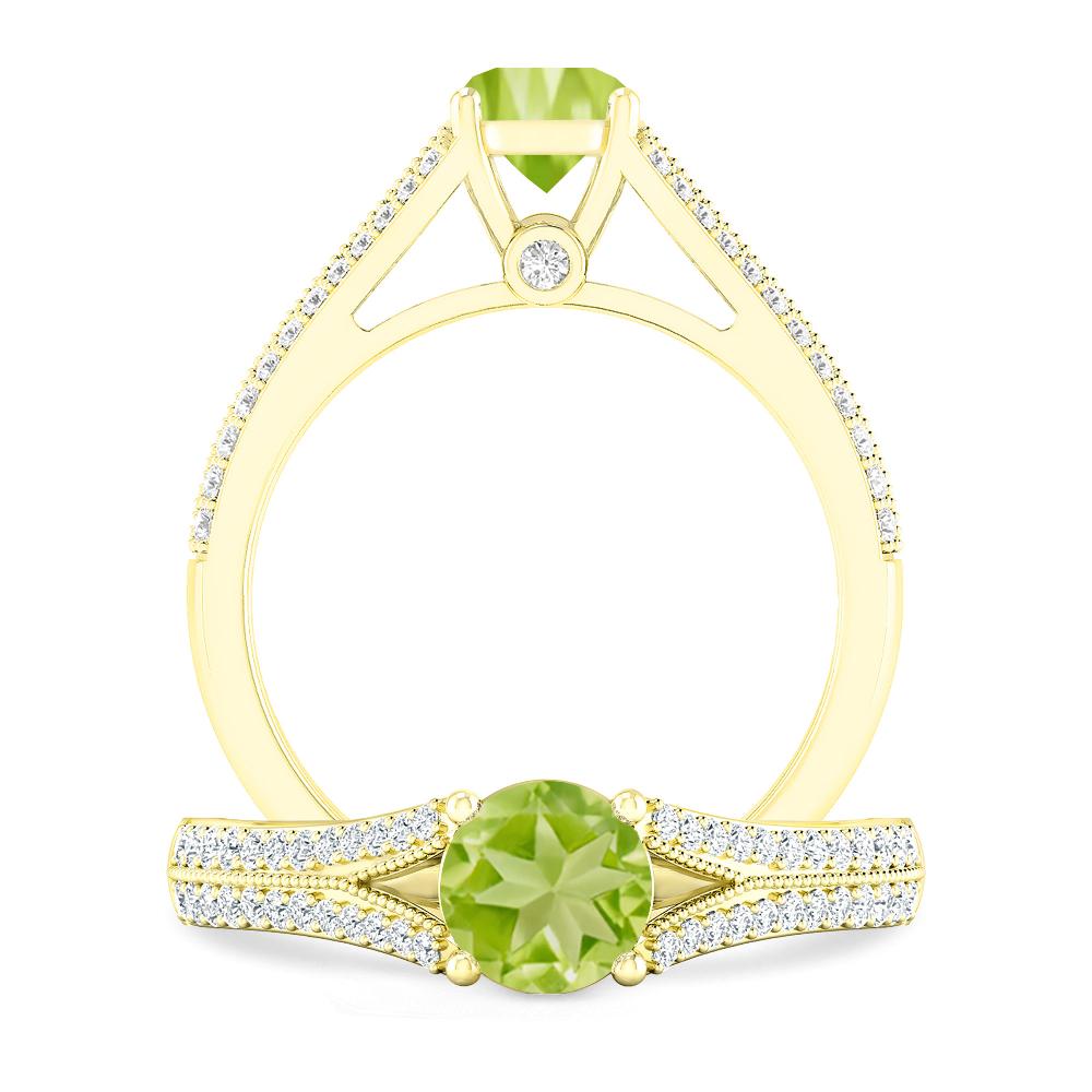 Yellow Gold - Peridot