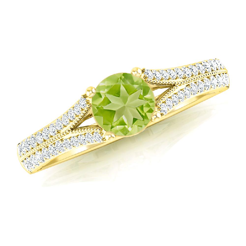 Yellow Gold - Peridot