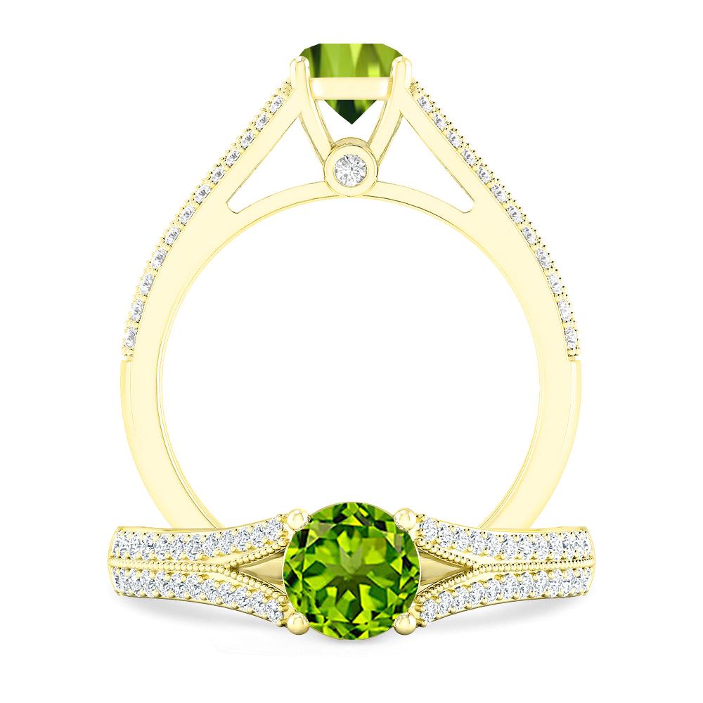 Yellow Gold - Peridot