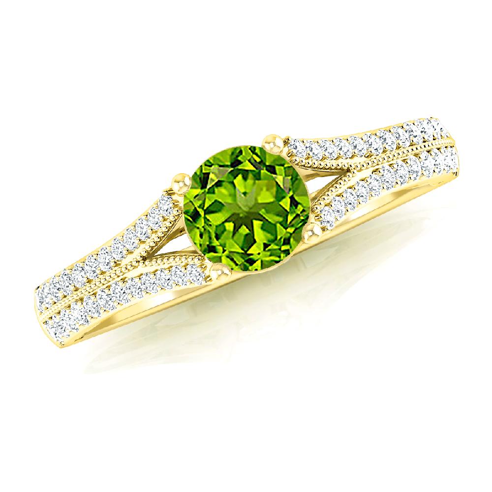 Yellow Gold - Peridot