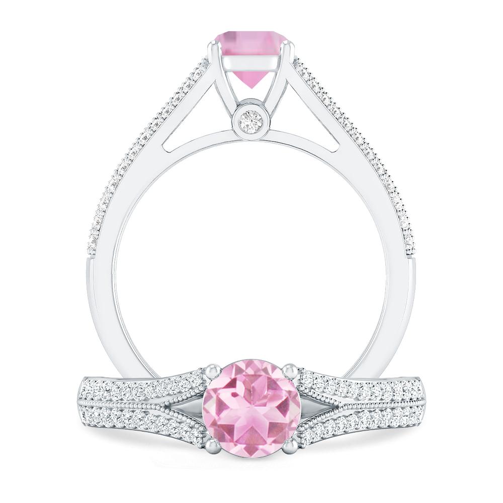 White Gold - Pink Tourmaline