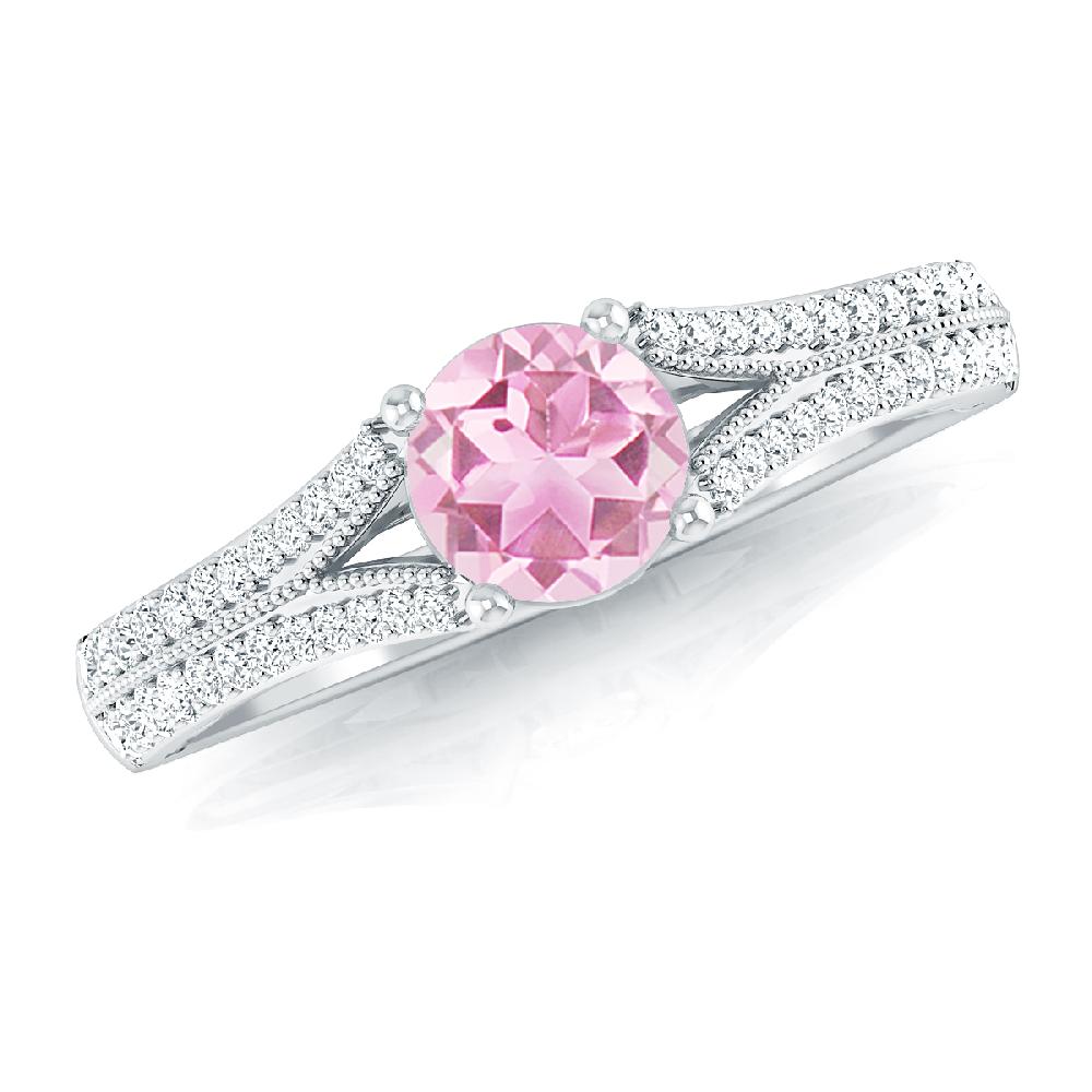 White Gold - Pink Tourmaline