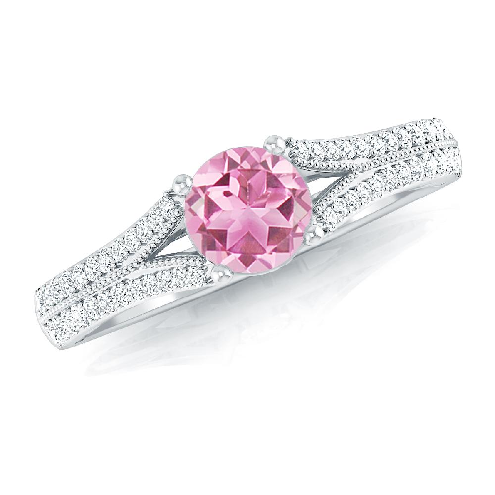 White Gold - Pink Tourmaline