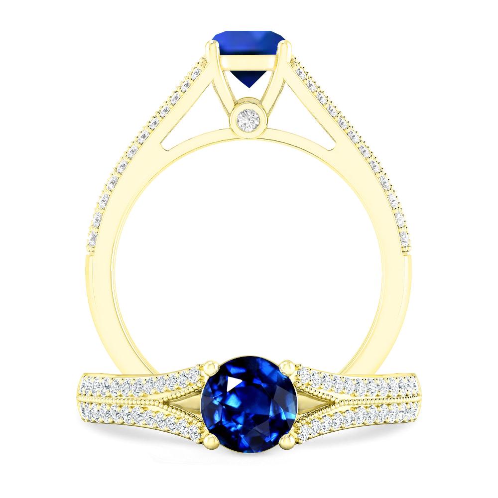 Yellow Gold - Sapphire