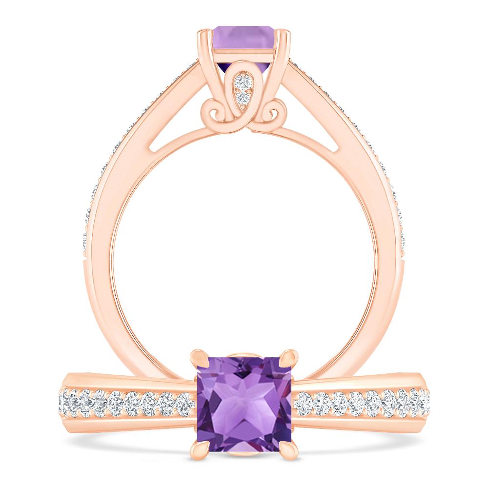 Rose Gold - Amethyst