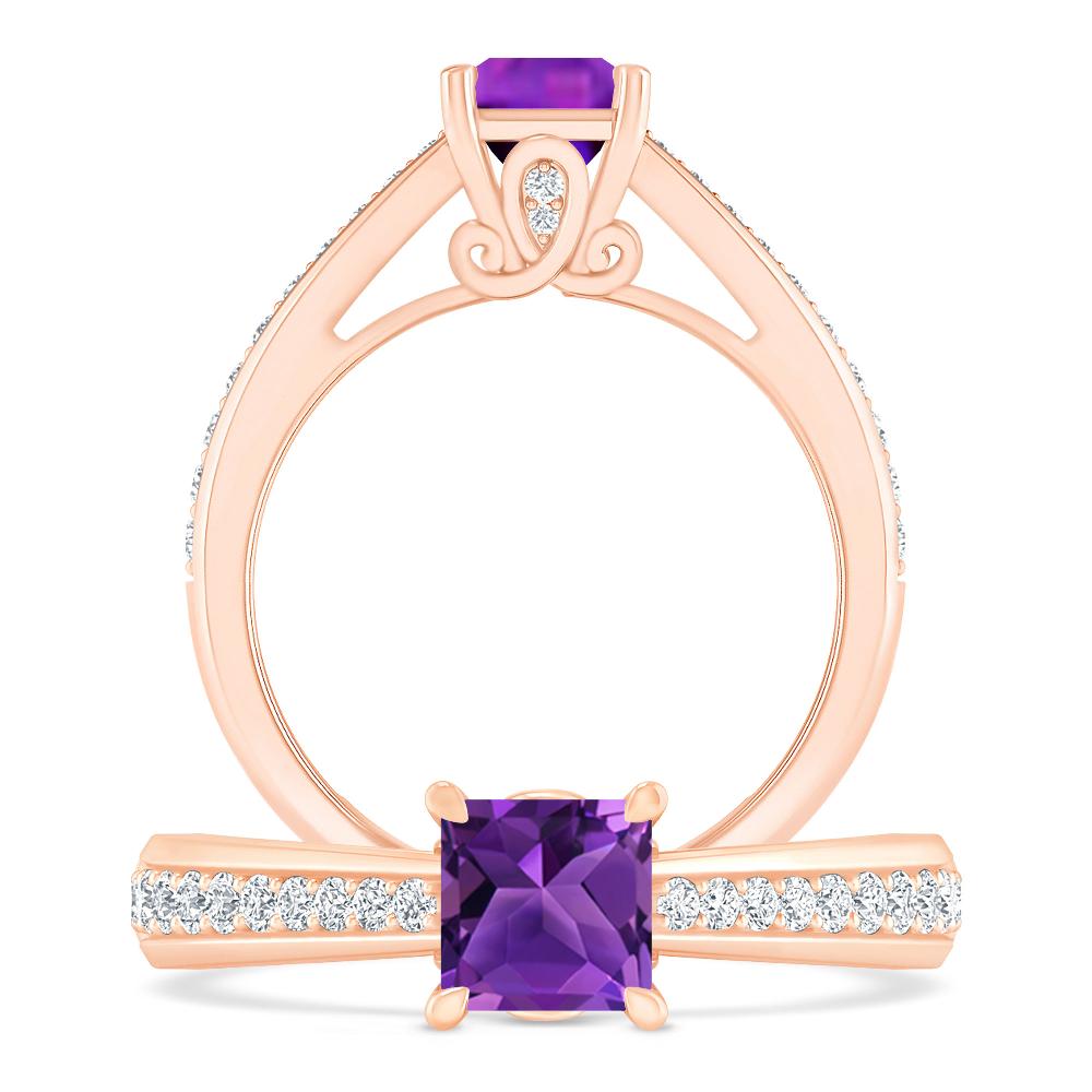 Rose Gold - Amethyst