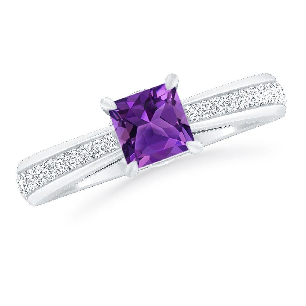 White Gold - Amethyst