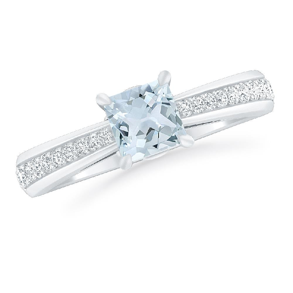 White Gold - Aquamarine