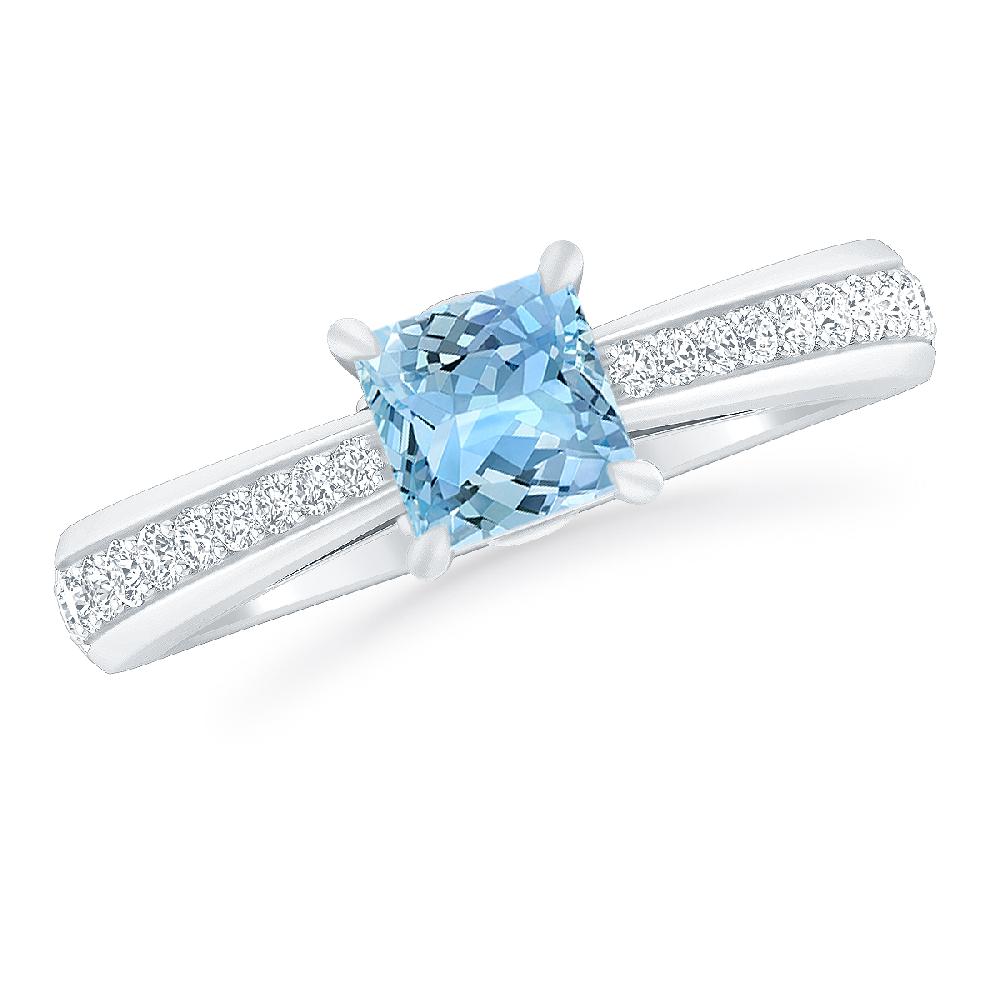 White Gold - Aquamarine