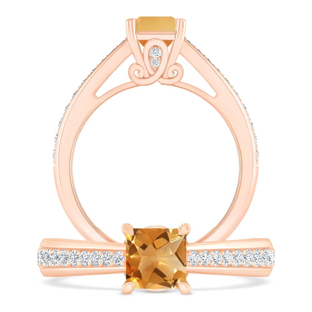 Rose Gold - Citrine