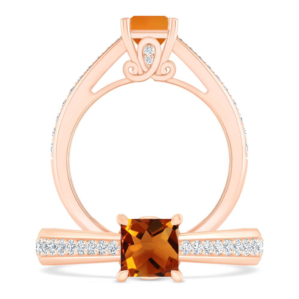 Rose Gold - Citrine