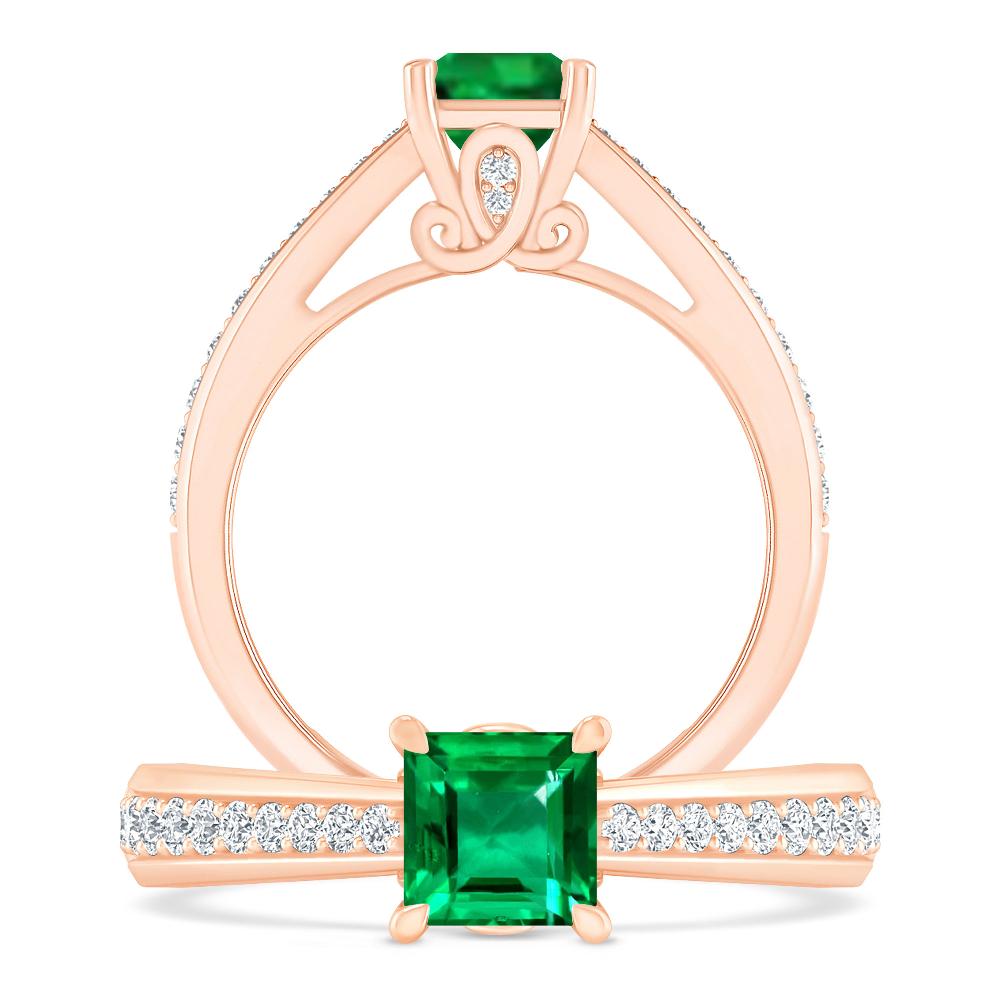 Rose Gold - Emerald