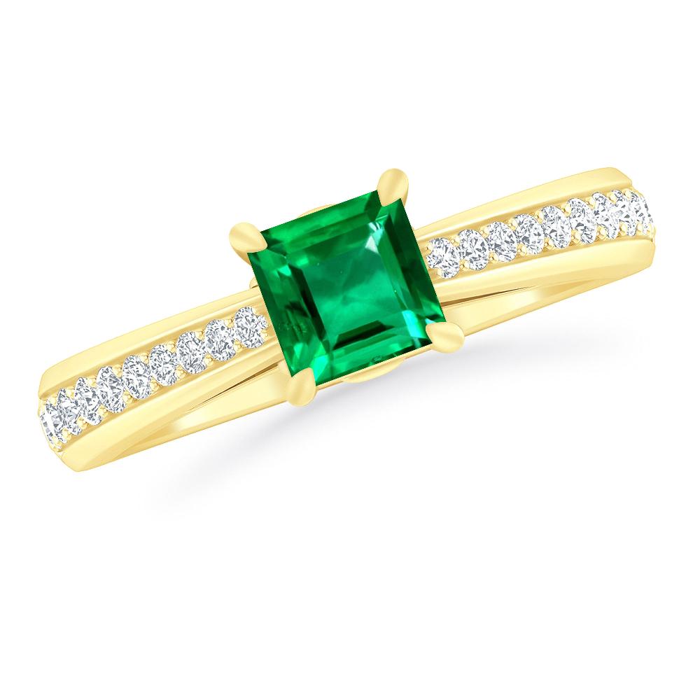 Yellow Gold - Emerald