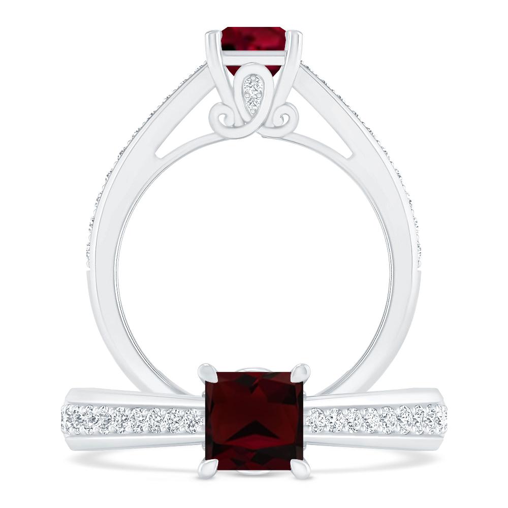 White Gold - Garnet