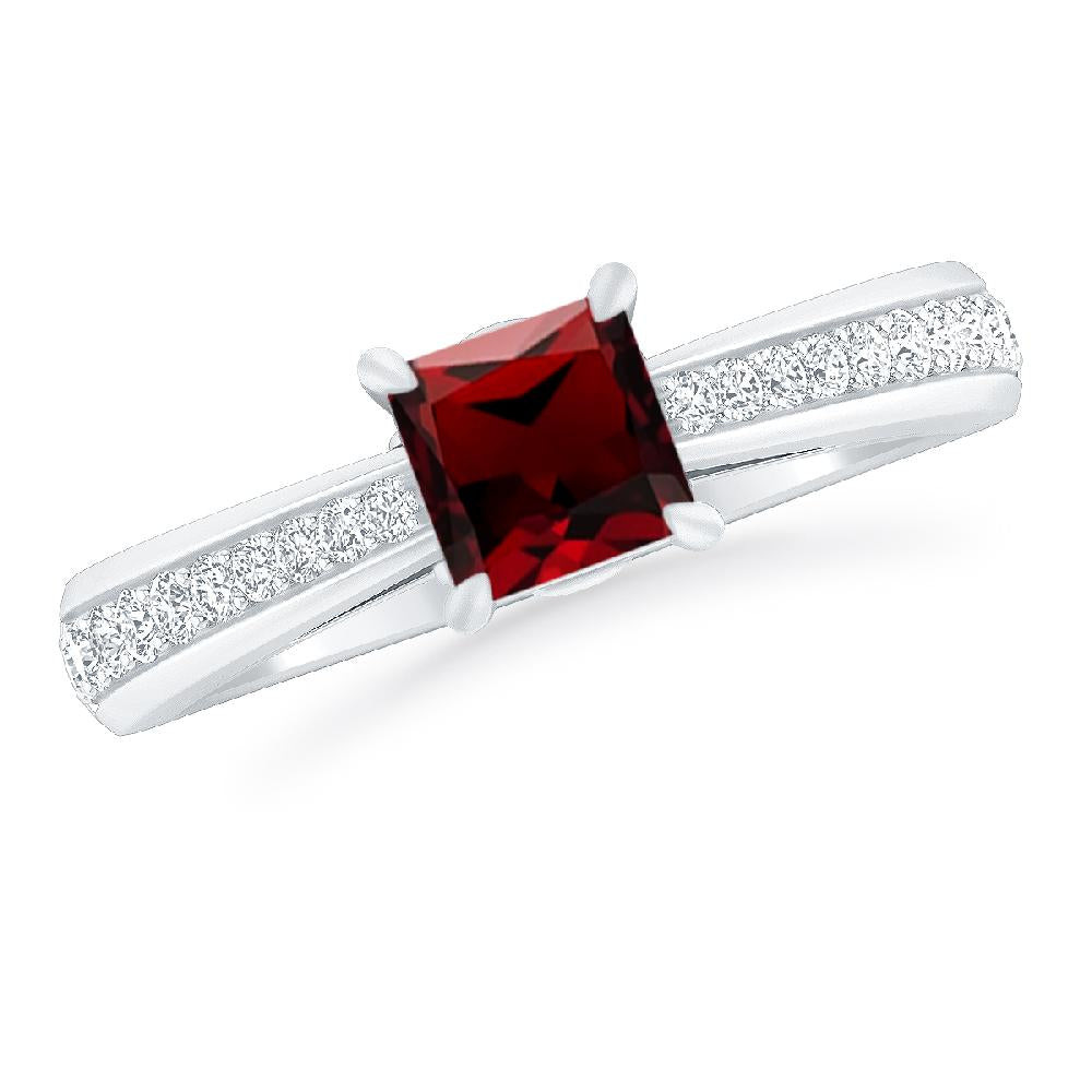 White Gold - Garnet