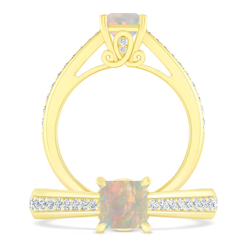 Yellow Gold - Opal