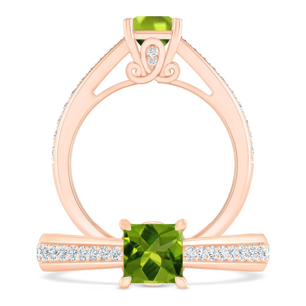 Rose Gold - Peridot