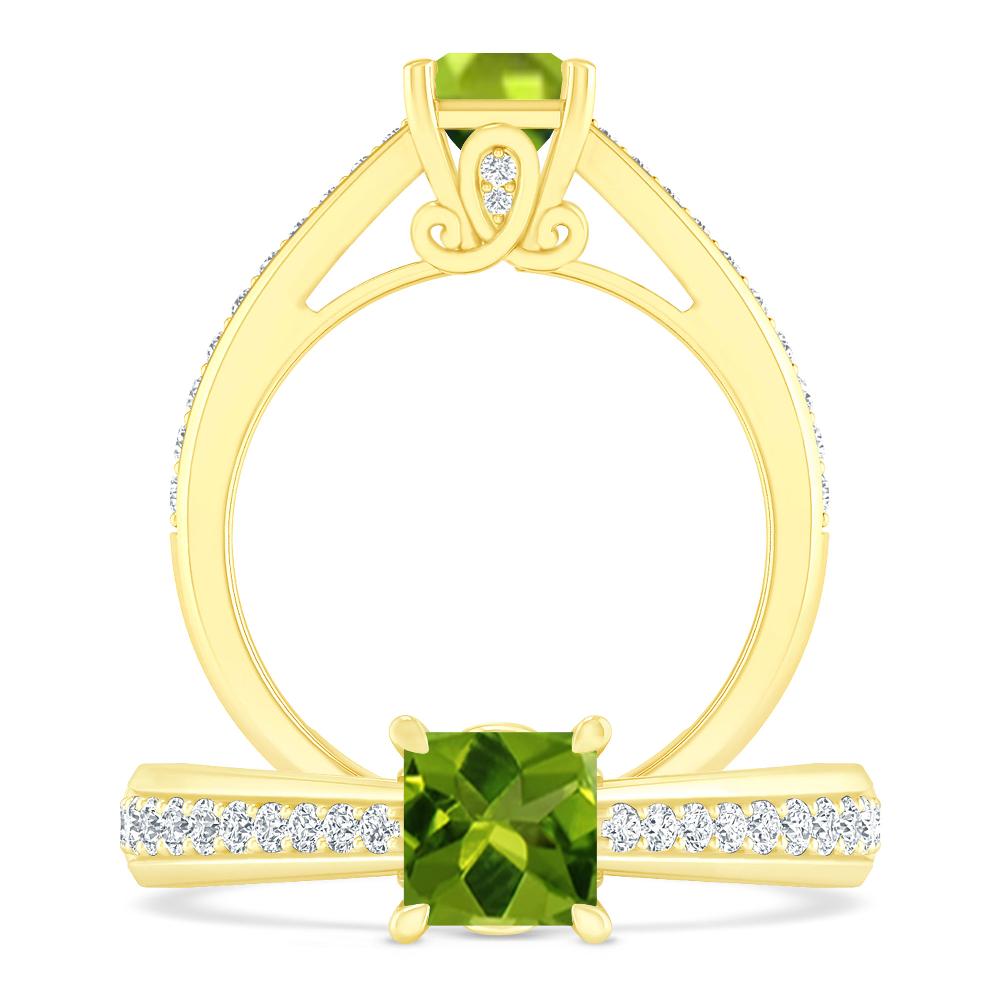 Yellow Gold - Peridot