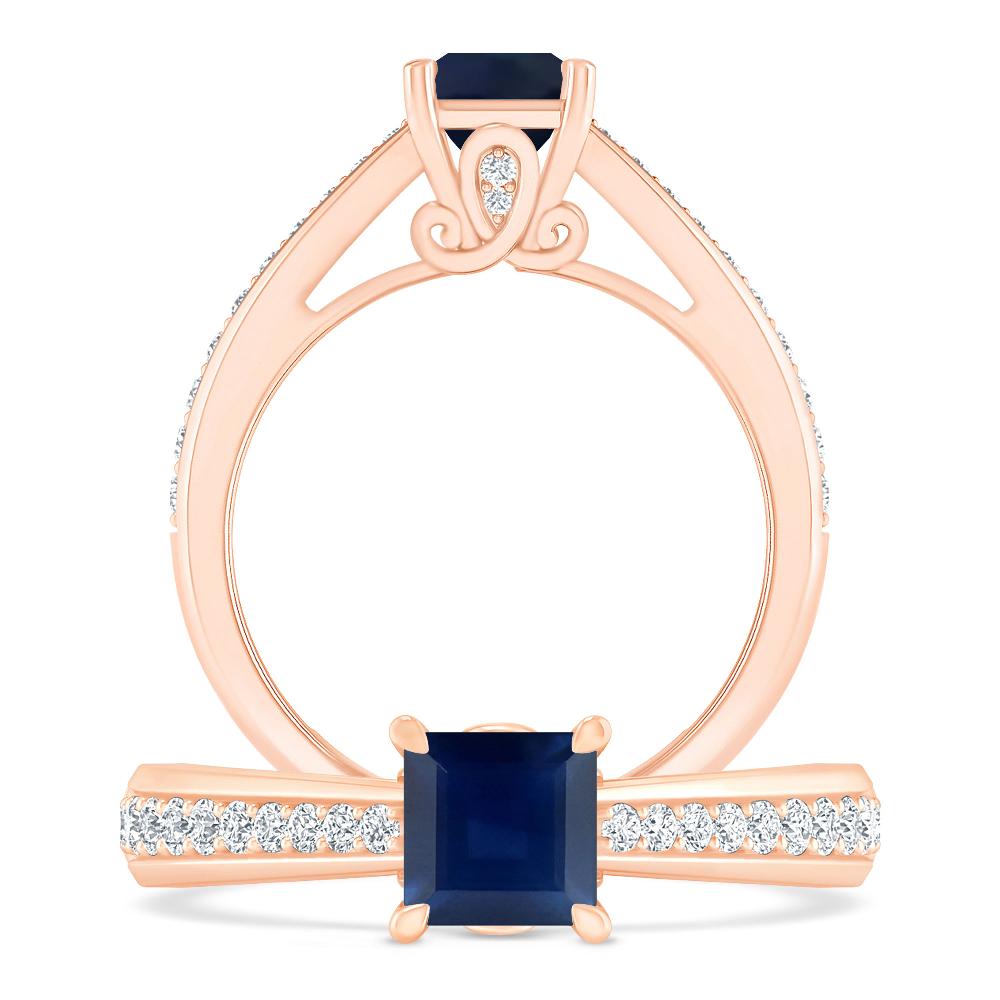 Rose Gold - Sapphire