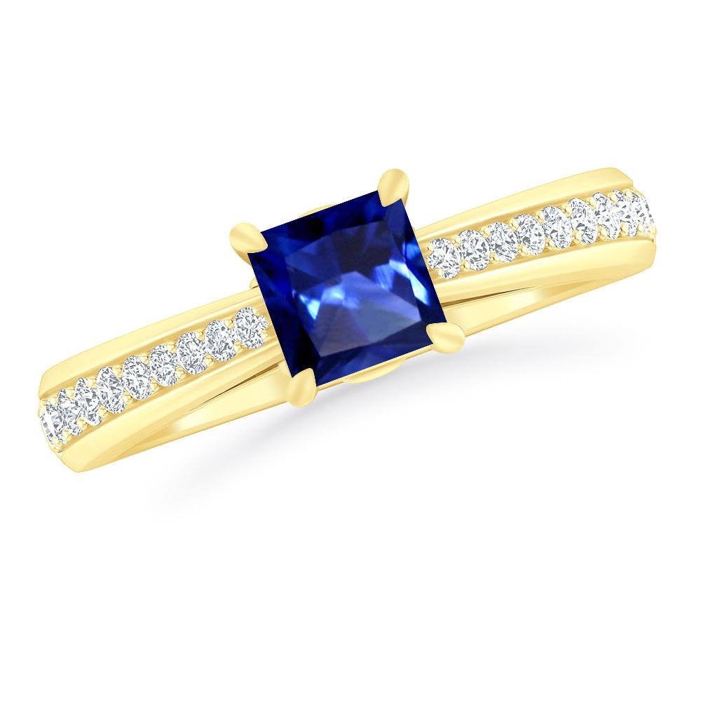 Yellow Gold - Sapphire