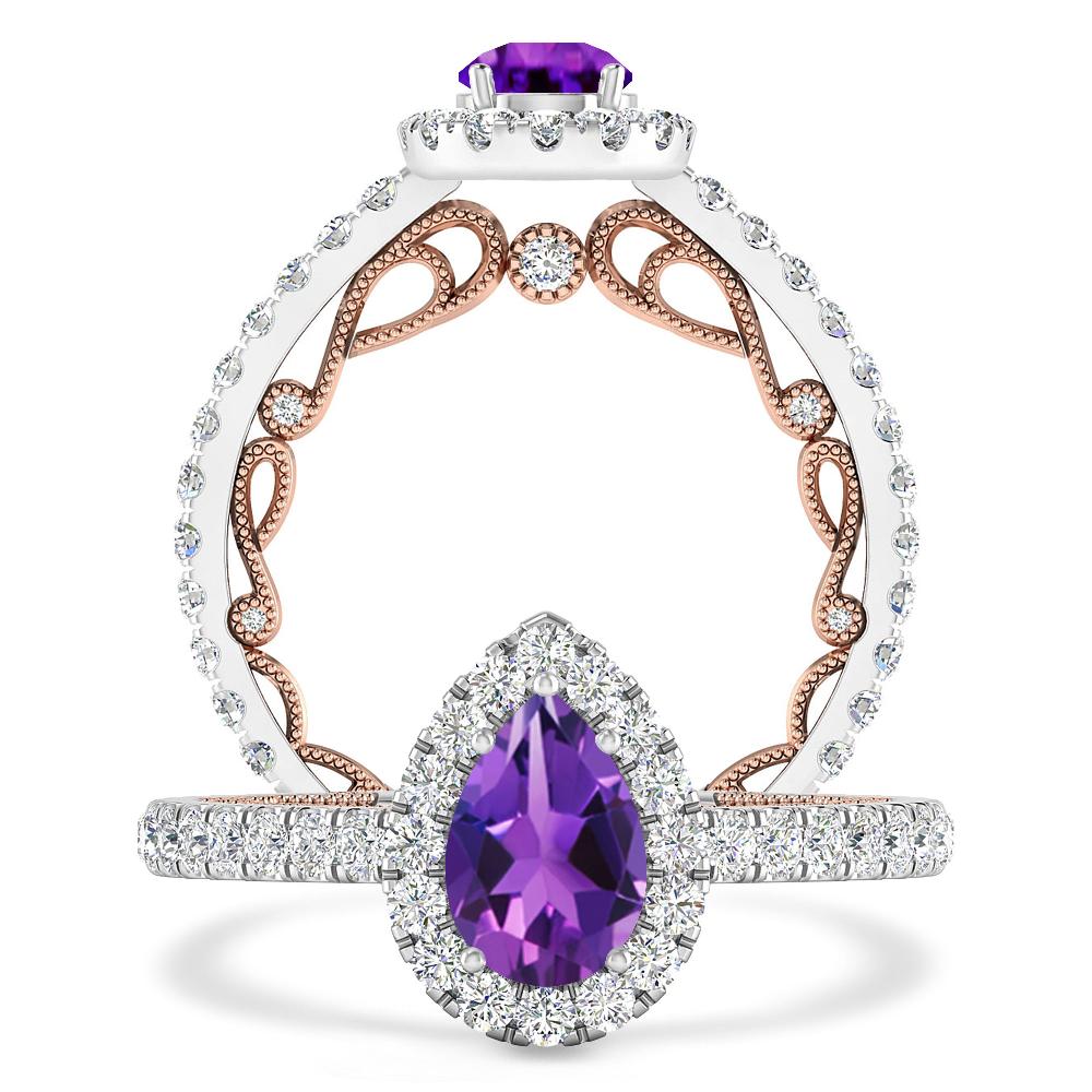 White Gold - Amethyst