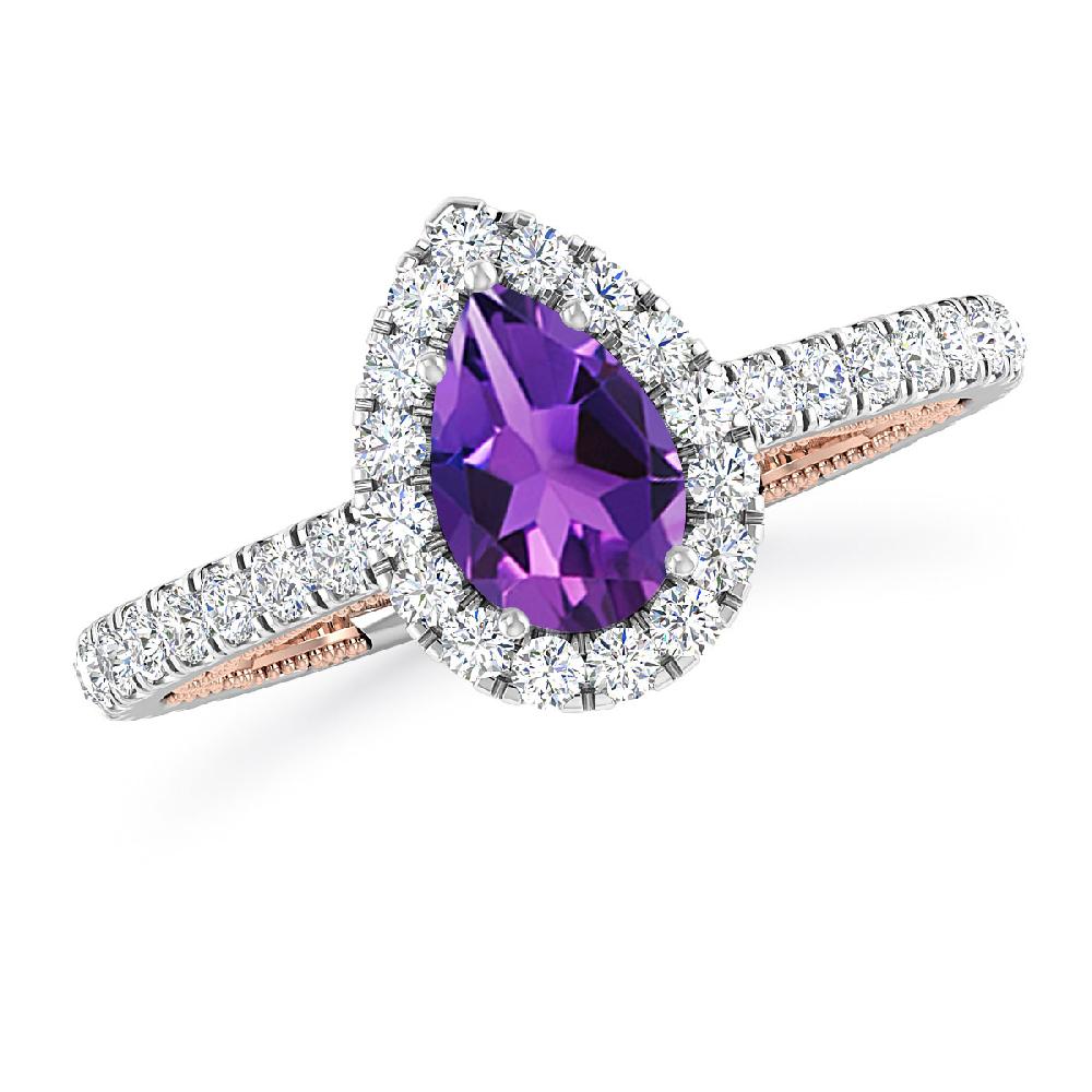 White Gold - Amethyst