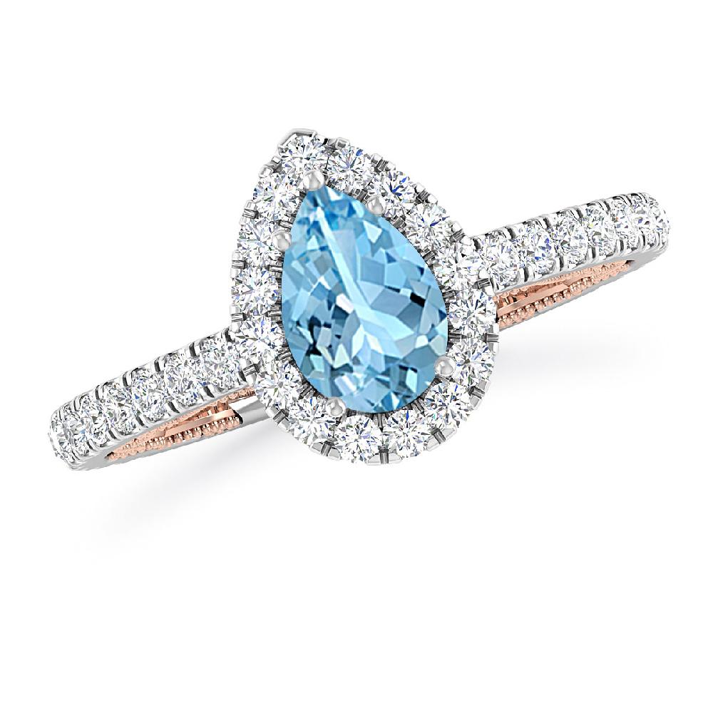 White Gold - Aquamarine