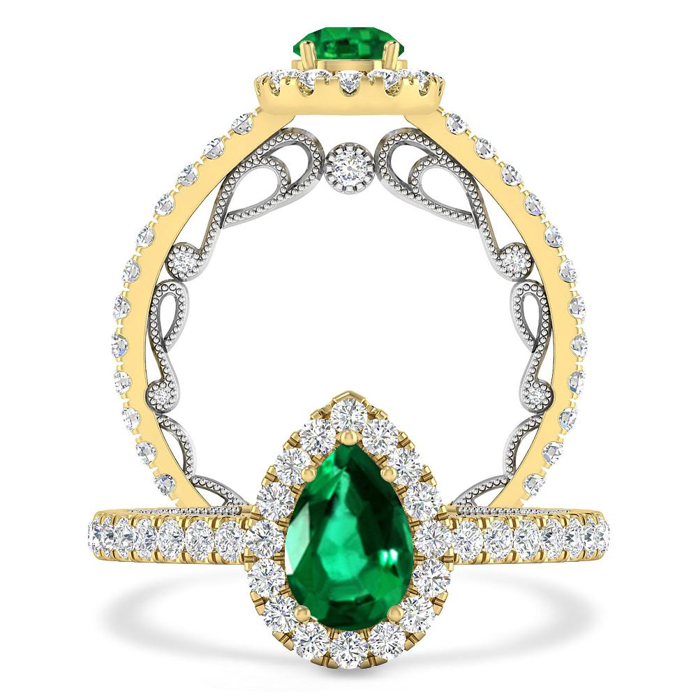 Yellow Gold - Emerald