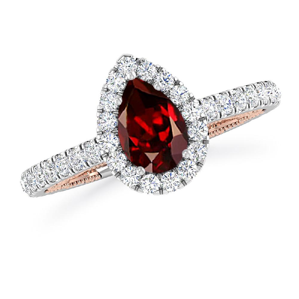 White Gold - Garnet